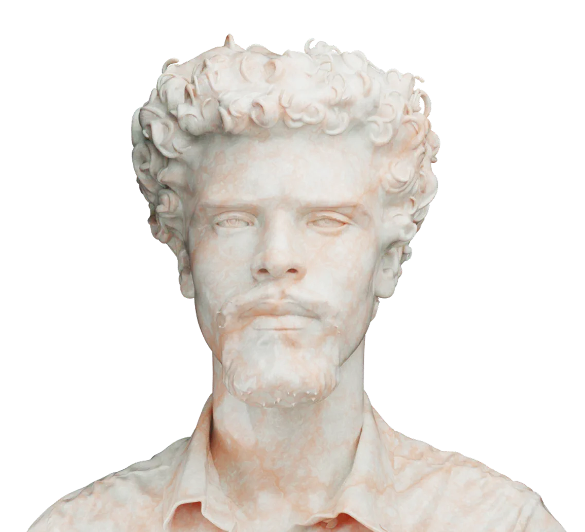 Visage Elias marbre